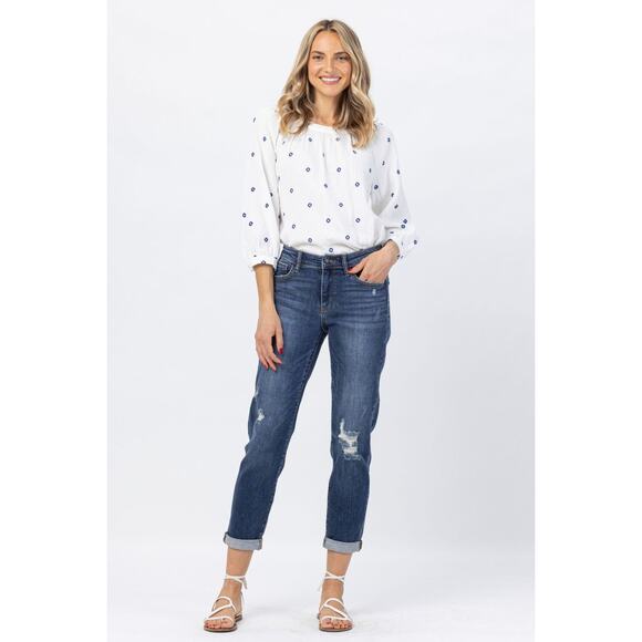 Judy Blue Newport - Mid Rise Slim Fit jeans sz 13 WJ165 - Picture 2 of 8